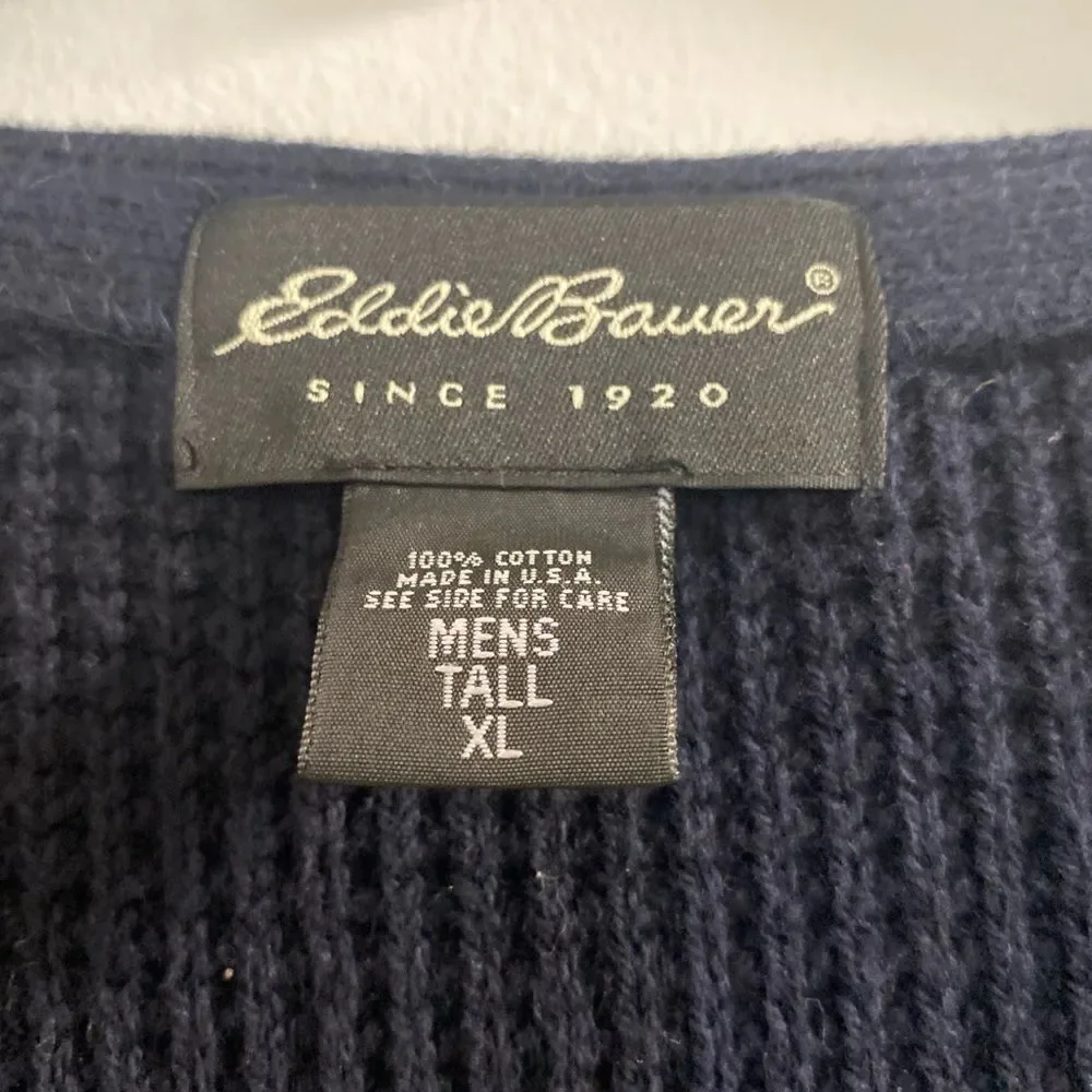 Eddie Bauer Dark‎ Blue  Sz XLT Knit Vest - Picture 3 of 4